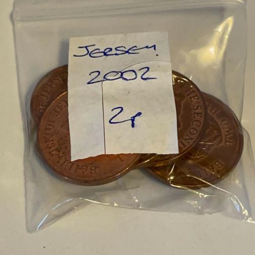 Jersey 2002 2p Decimal Two Pence Channel Islands VAT Receipt Given