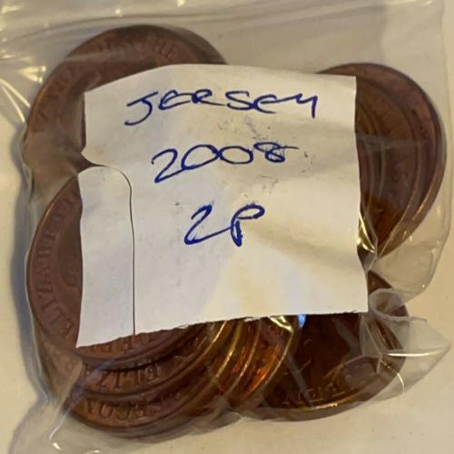 Jersey 2008 2p Decimal Two Pence Channel Islands VAT Receipt Given
