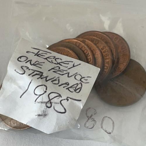 Jersey 1985 1p Decimal Penny Channel Islands VAT Receipt Given
