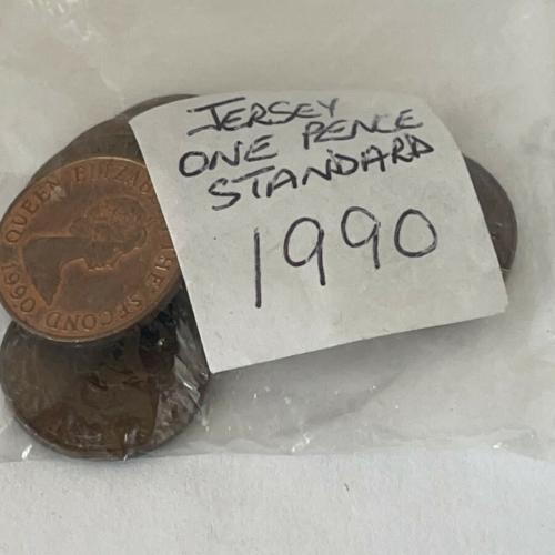 Jersey 1990 1p Decimal Penny Channel Islands VAT Receipt Given