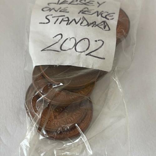 Jersey 2002 1p Decimal Penny Channel Islands VAT Receipt Given