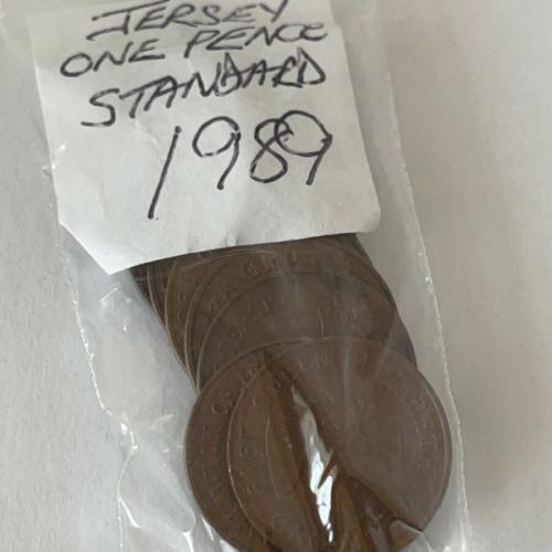 Jersey 1989 1p Decimal Penny Channel Islands VAT Receipt Given
