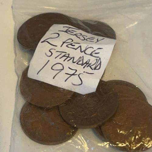 Jersey 1975 2p Decimal Two Pence Channel Islands VAT Receipt Given