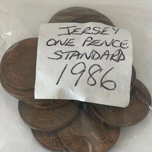 Jersey 1986 1p Decimal Penny Channel Islands VAT Receipt Given