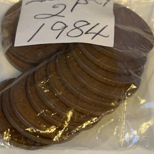 Jersey 1984 2p Decimal Two Pence Channel Islands VAT Receipt Given