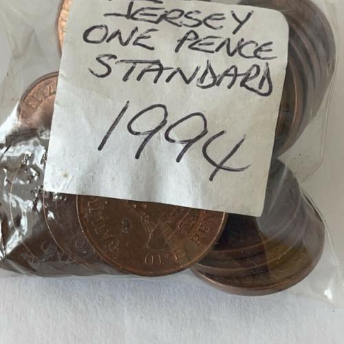 Jersey 1994 1p Decimal Penny Channel Islands VAT Receipt Given