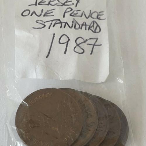 Jersey 1987 1p Decimal Penny Channel Islands VAT Receipt Given