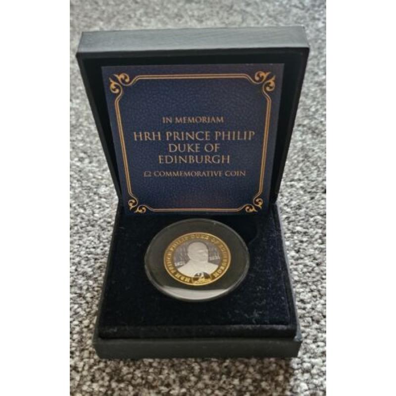 2021 In Memoriam HRH Prince Philip Duke Of Edinburgh £2 Silver Proof Coin IOM