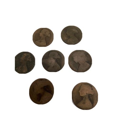 1866 Queen Victoria Bun Head Penny 1d History Coin Pre Decimal Victorian Poor