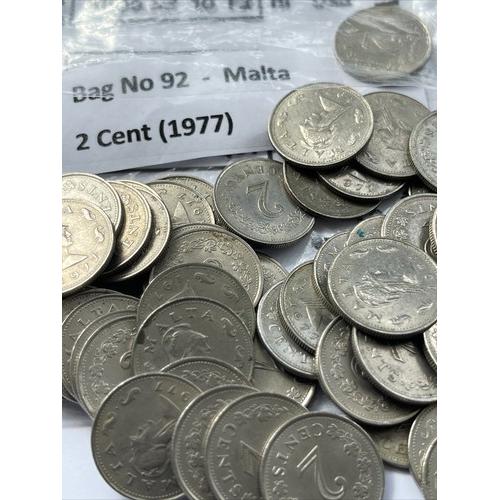 Malta 2 Cents 1977 Two Cents Penthesilea Circulated Condition Maltese
