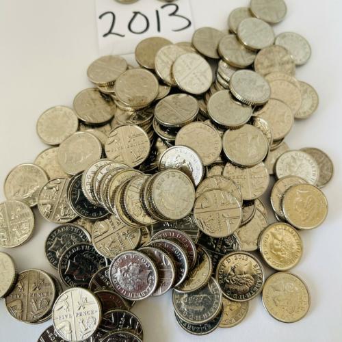 5p Circulated Five Pence 2013 VAT Receipt Given