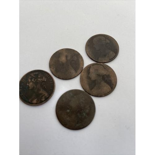 1865 Queen Victoria Bun Head Penny 1d History Coin Pre Decimal Victorian Poor