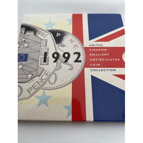 1992 1993 EEC 50p Fifty Pence Coin Set  Dual Date Presidency & Britannia BUNC