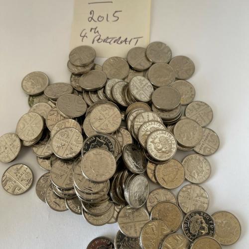 5p Circulated Five Pence 2015 4th Portrait VAT Receipt Given