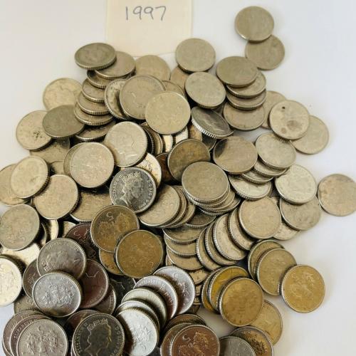 5p Circulated Five Pence 1997 VAT Receipt Given