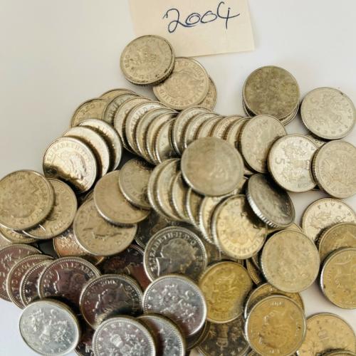 5p Circulated Five Pence 2004 VAT Receipt Given