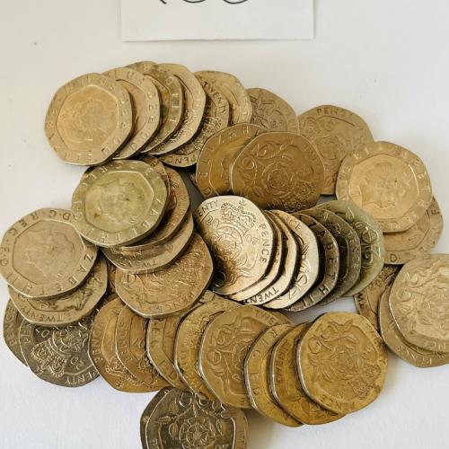 20p 2007 Circulated QE 2nd VAT Receipt Given