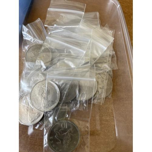 1968 Lion Passant Uncirculated Ten pence 10p Coins QE 2nd VAT Receipt Given