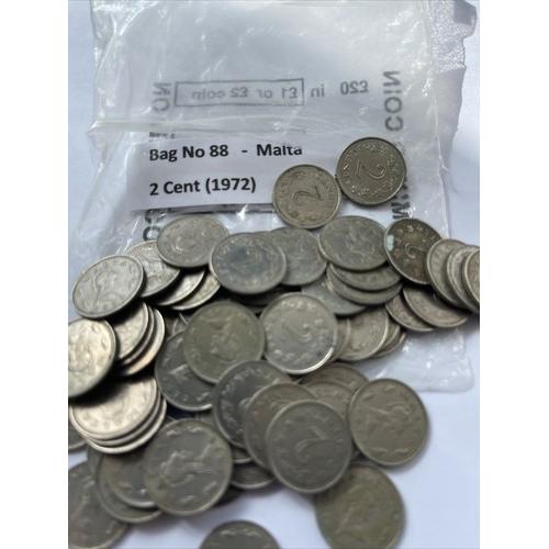 Malta 2 Cents 1972 Two Cents Penthesilea Circulated Condition Maltese
