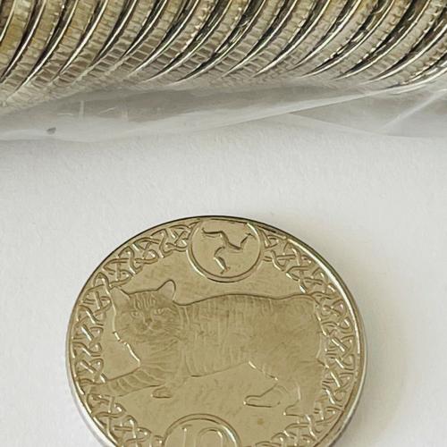 Isle Of Man CAT Coins IOM Manx 2019 Ten Pence 10p Uncirculated VAT Receipt Given