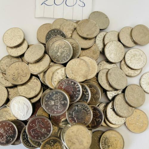 5p Circulated Five Pence 2005 VAT Receipt Given