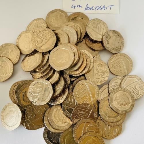 20p 2015 IRB 4th Portrait Shield Circulated QE 2nd VAT Receipt Given