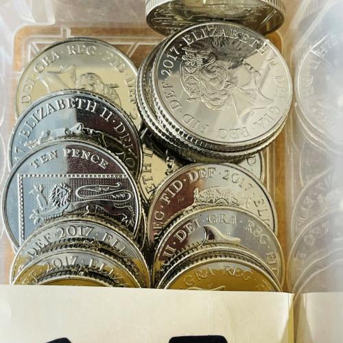 2017 Shield Ten pence 10p Coins QE 2nd Uncirculated Condition VAT Receipt Given