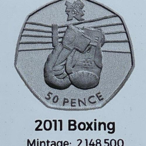2011 Boxing Olympic Coin Insert Space Filler Place Holder Empty Pocket TGBCH