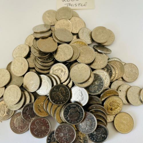 5p Circulated Five Pence 2008 Thistle VAT Receipt Given