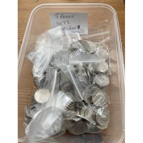 5p Circulated Five Pence 2000-2009 11x Set Queen Elizabeth 2nd Jubilee Memorial