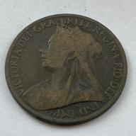 1897 Queen Victoria Bun Head Penny 1d History Coin Pre Decimal Victorian Poor