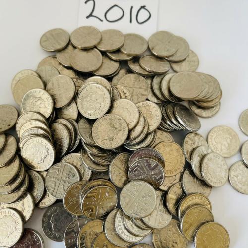 5p Circulated Five Pence 2010 VAT Receipt Given