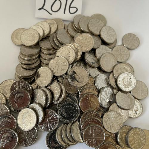 5p Circulated Five Pence 2016 Portrait VAT Receipt Given