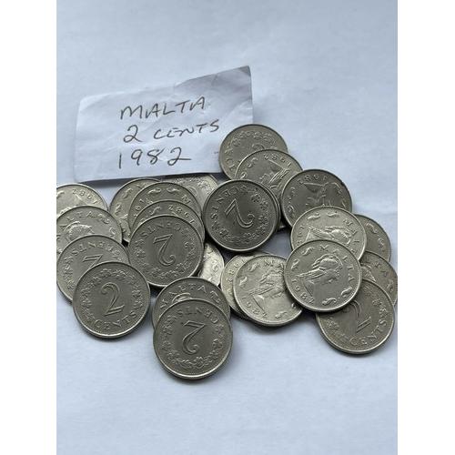 Malta 2 Cents 1982 Two Cents Penthesilea Circulated Condition Maltese