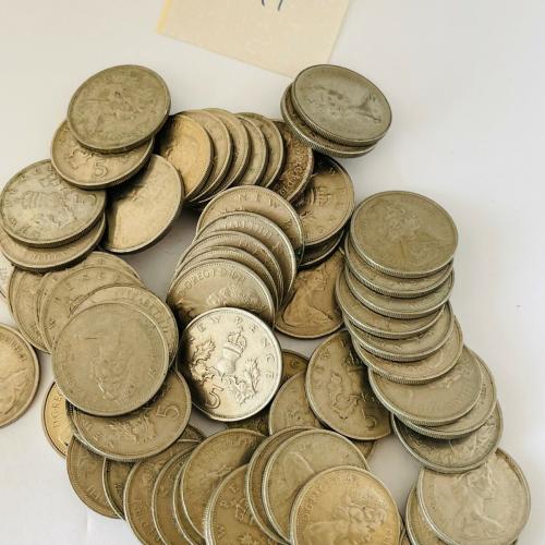 5p Circulated Five Pence 1971 VAT Receipt Given