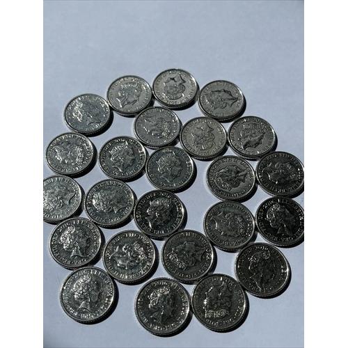 Error Faded Letters 5p Circulated Five Pence 2016 VAT  Bulk Multi Buy Discounts