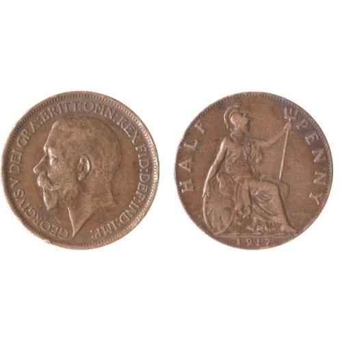 Half Penny 1914 King George 5th Circulated condition