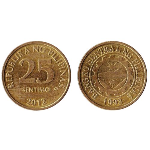Philippines 25 Sentimo 2002 Coins Asia East Circulated Condition
