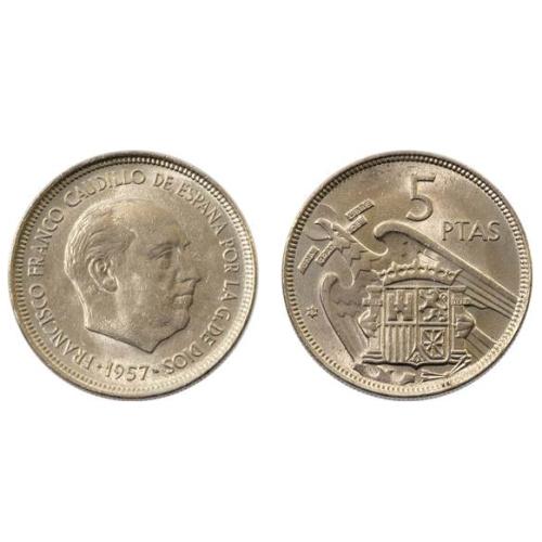 1984 Spain 5 Pesetas Spanish Circulated Condition VAT Receipt Given