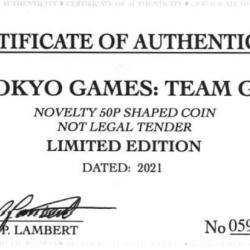 RARE ORIGINAL TOKYO GAMES-TEAM GB WITH COA OF 100 (SOLD OUT AT TGBCH)