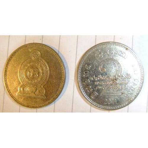 Sri Lanka 2 Rupees 2005 Sri Lankan Circulated Condition