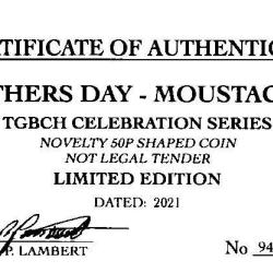 RARE ORIGINAL FATHERS DAY-MOUSTACHE WITH COA OF 100