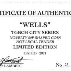 RARE ORIGINAL WELLS, TGBCH CITY SERIES WITH COA OF 1000