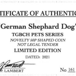 RARE ORIGINAL GERMAN SHEPHARD DOG 2021 WITH COA OF 1000