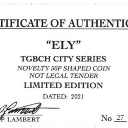 RARE ORIGINAL ELY, TGBCH CITY SERIES WITH COA OF 1000