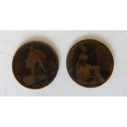 Half Penny 1861 Queen Victoria Halfpenny Circulated Condition VAT Receipt Given