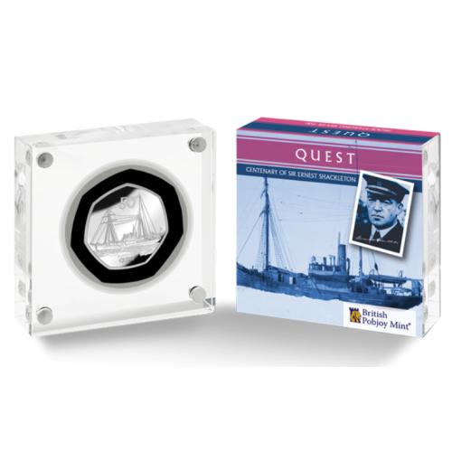 Georgia & Sandwich 2022 Sir Ernest Shackleton's Quest 50p Silver Proof
