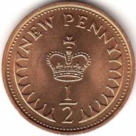 1983 Uncirculated Queen Elizabeth 2nd Decimal Half Penny 1/2p QE2nd Half Pence