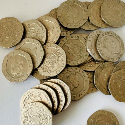 20p 1996 VGC QE 2nd Queen Elizabeth 2nd Tudor Rose Jubilee Death Memoriam Memory