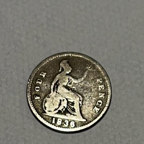1836 4d Fourpence King William 4th   Excellent Condition